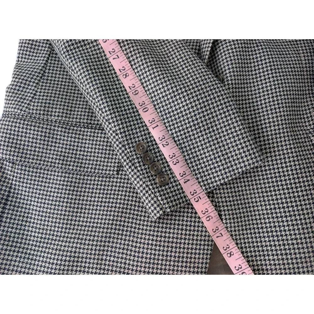 VINTAGE Polo Ralph Lauren Blazer Mens 44R Houndstooth University Club Sport Coat